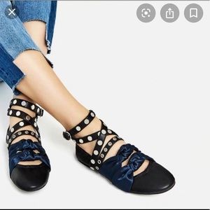 Zara Ballerina Strap Flats